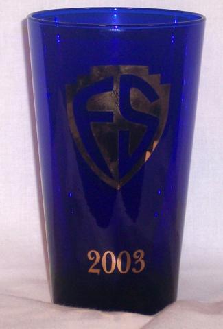 2003 Flying Saucer Commemorative Glass