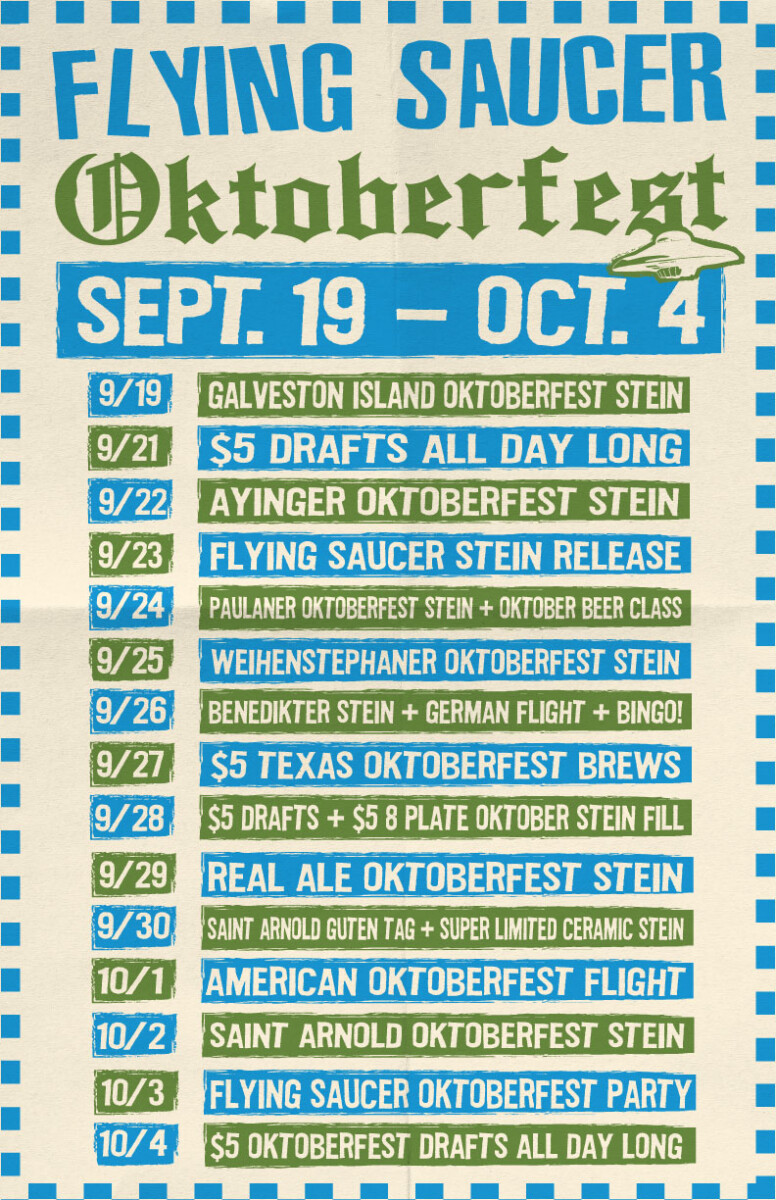 Flying Saucer Sugar Land Oktoberfest 2025